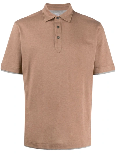 Eleventy Plain Short-sleeved Polo Shirt In Neutrals