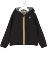 K-way Teen Lightweight Hooded Jacket In Black