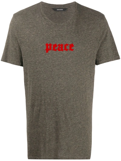 Zadig & Voltaire Ted Peace T-shirt In Green