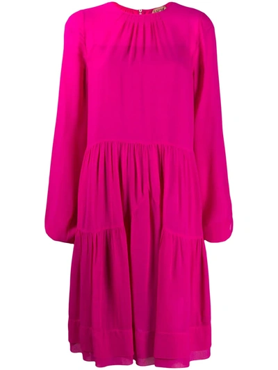 N°21 Gathered Mid-length Dress In Pink