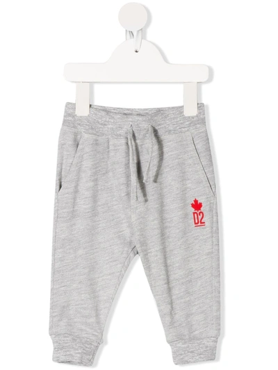 Dsquared2 Babies' Logo-print Track Trousers In Grey