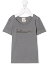 Caffe' D'orzo Kids' Short Sleeved T-shirt In Grey