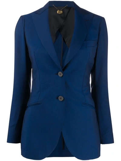 Maurizio Miri Fitted Single-breasted Jacket In Blue