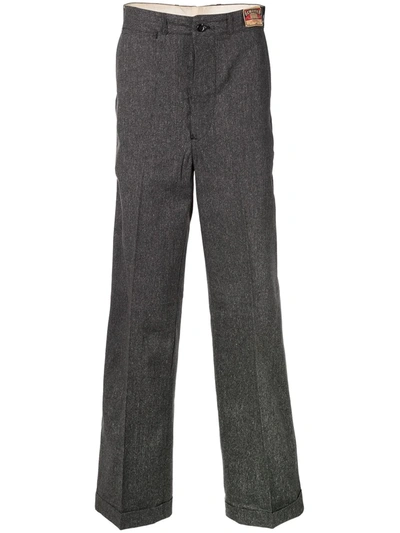 Pre-owned Fake Alpha Vintage 1940s Tailored Long Trousers In Grey