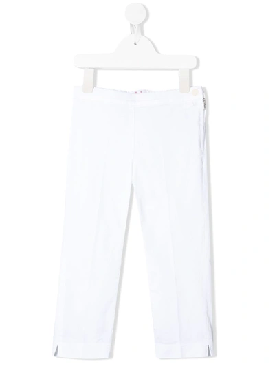 Il Gufo Kids' Straight-leg Tailored Trousers In White
