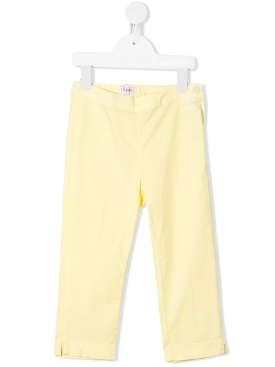 Il Gufo Slim-fit Capri Trousers In Yellow