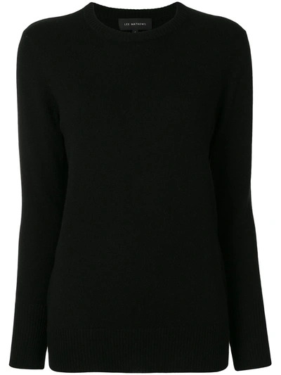 Lee Mathews Crew Neck Jumper In Black