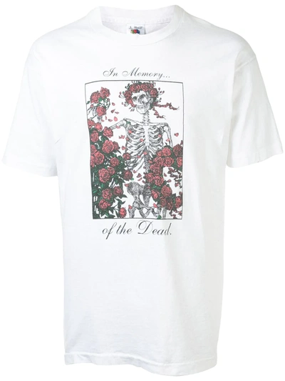 Pre-owned Fake Alpha Vintage Grateful Dead Print T-shirt In White