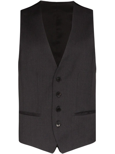 Hugo Boss Wilson Waistcoat In Grey