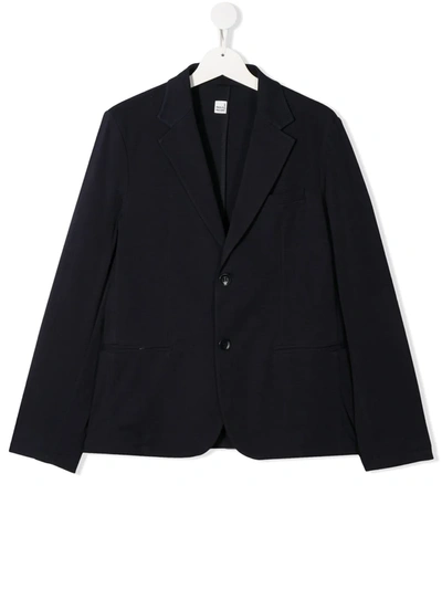 Paolo Pecora Teen Single-breasted Blazer In Blue