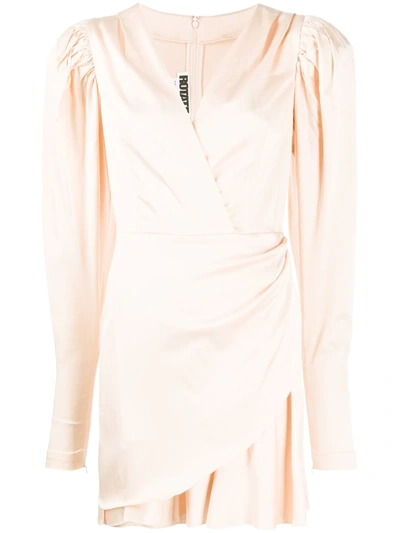 Rotate Birger Christensen Puff Sleeved Dress In Pink