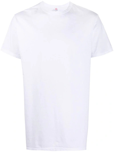 Re/done Plain Crew Neck T-shirt In White