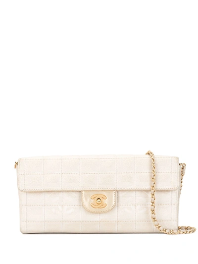 Pre-owned Chanel Choco Bar Shoulder Bag In Gold