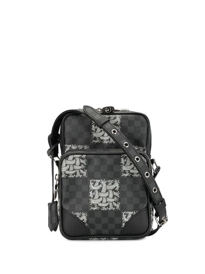 Pre-owned Louis Vuitton X Christopher Nemeth 2015  Damier Graphite Amazon Shoulder Bag In Black