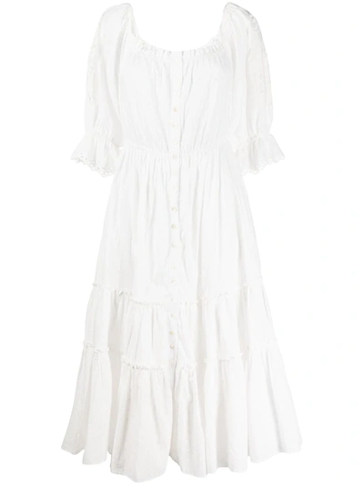 Bytimo Sunday Morning Midi Dress In White