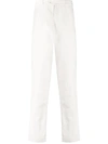 Pt01 Writer Straight-leg Trousers In White