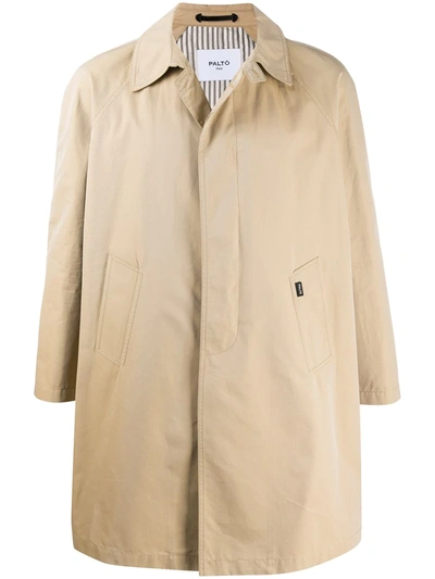 Paltò Single Breasted Coat In Neutrals