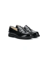 Montelpare Tradition Teen Low-heel Loafers In Black