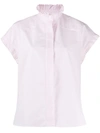 Alexandre Vauthier Ruffled Sleeves Blouse In Pink