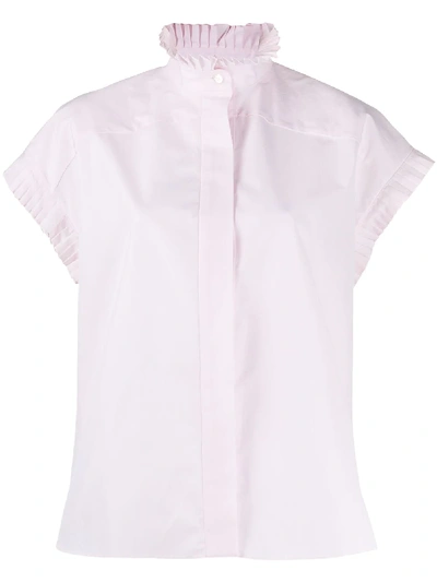 Alexandre Vauthier Ruffled Sleeves Blouse In Pink