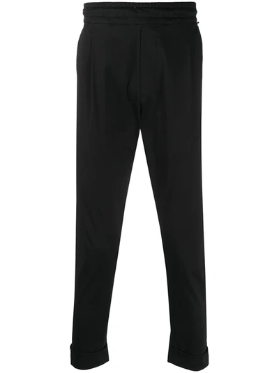 Low Brand Straight-leg Track Trousers In Black