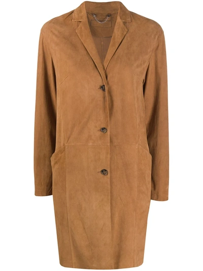 Desa 1972 Single Breasted Coat In Brown