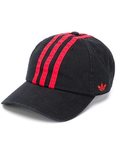 Adidas By 424 Signature Stripe Baseball Cap In Black