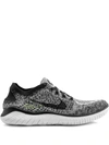 Nike Women's Free Run Flyknit 2018 Running Shoes In Black