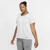 Nike Dri-fit Legend Women's Short-sleeve Training Top In Wolf Grey,white,white