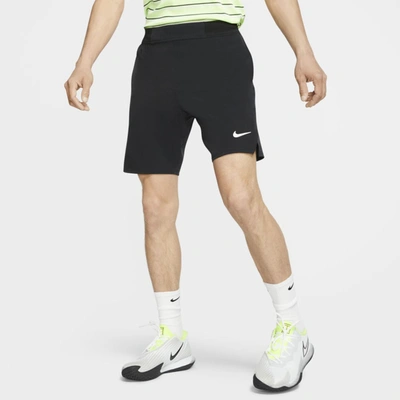 Nike Court Flex Ace Men's 9" Tennis Shorts In Black,white