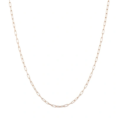 Ali Grace Jewelry Rose Gold Rounded Paperlink Chain