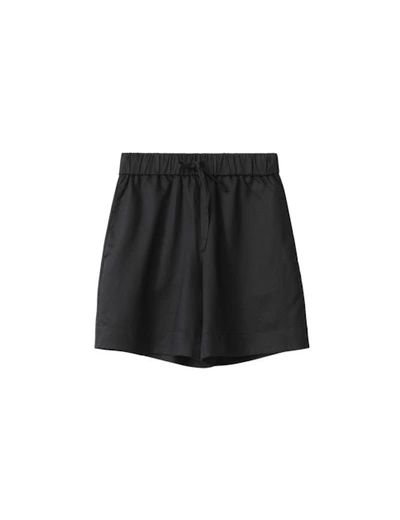 A Part Of The Art Vacant Shorts Linen Tencel Black