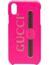 Gucci Fluorescent Pink Pvc Iphone X/xs Case