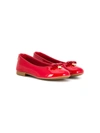 Dolce & Gabbana Kids' Patent Leather Ballet Flats With Charm In Red