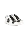 Dolce & Gabbana Kids' Lace-up Sneakers In Black