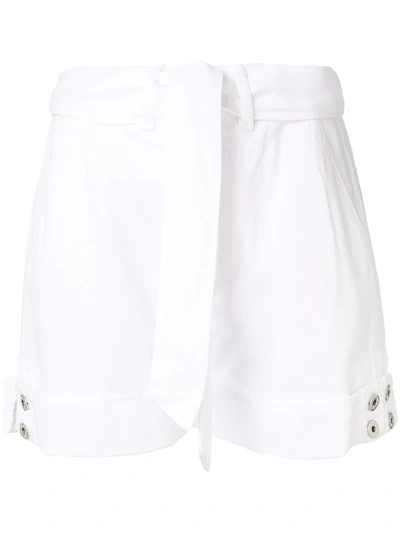 Jonathan Simkhai Taylor Denim Shorts In White