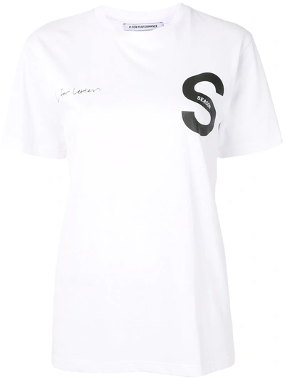 Eenk S For Letter T-shirt In White