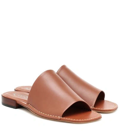 Tod's Sandals In Leather In Brown