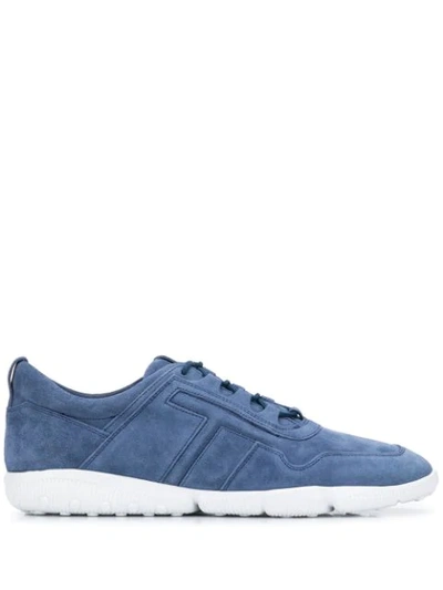 Tod's Competition Sneakers In Suede In Blue