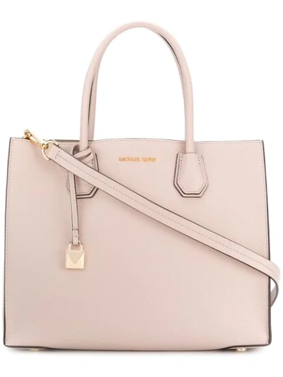 Michael Kors - Mercer Large Leather Tote Nude