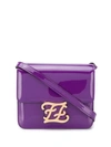 Fendi Ff Karligraphy Cross-body Bag In Purple