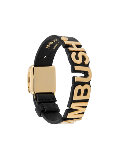 Ambush Nameplate Logo Bracelet In Black