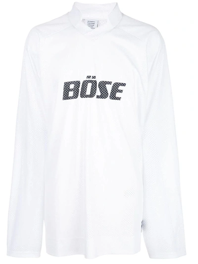Vetements Bose Ice Hockey Shirt In White