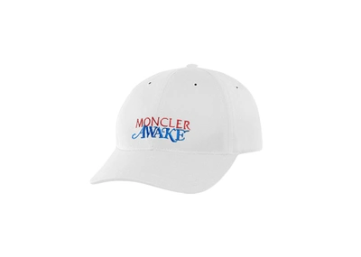 Pre-owned Awake  X Moncler Logo Lock Hat White