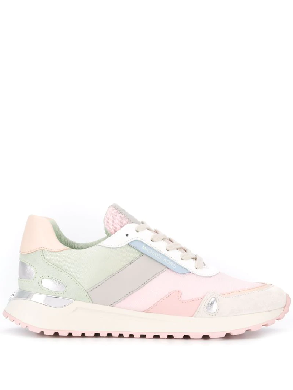 monroe canvas and leather trainer