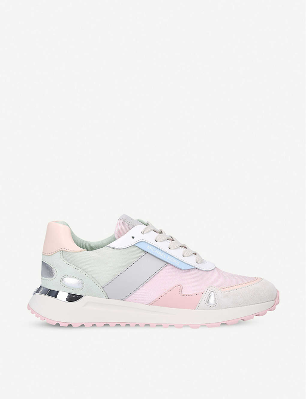 pink canvas trainers