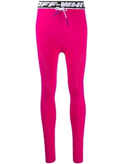 Off-white Seamless Leggings In Pink