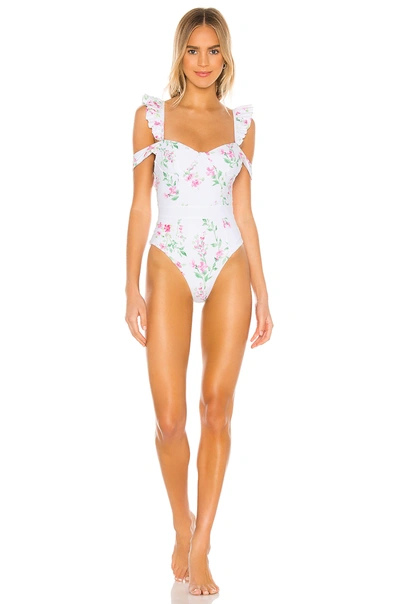 Majorelle Emery One Piece In White Raspberry