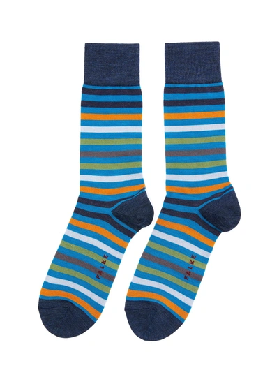 Falke Tinted Stripe Socks In Multi-colour