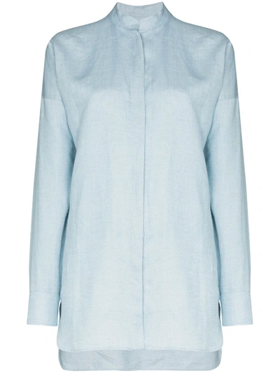 Bondi Born Everywhere Linen Shirt In Blue